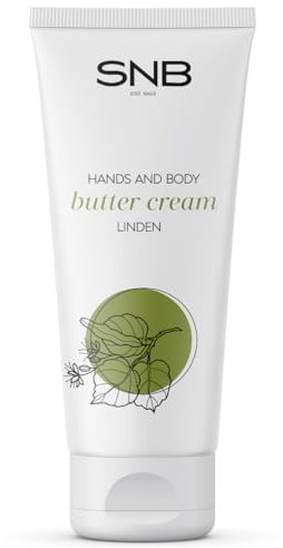 SNB Professional Butter Creme für Hände und Körper Linde 200 ml – Reichhaltige Pflege mit Lindenblütenextrakt, Allantoin, Lanolin, Kakaobutter, Jojobaöl, Sheabutter und Mandelöl | Körperpflege