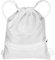 QUARKZMAN Turnbeutel Rucksack 14,6 x 17,9 Oxford Stoff Großpackung Zugbeutel Unisex Wasserdichter Zugbeutel mit Reißverschlusstaschen für Sport Fitnessstudio Reisen Schwimmen Strand, Weiß