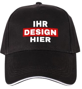 ERICAT personalisiert Cap personalisierte Basecap personalisierte Kappe personalisiertes Baseball Cap mit Foto/Logo/Text Kappe selbst gestalten Trucker Caps für Männer & Frauen in großen Mengen