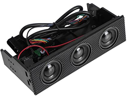 Ruarby PC Front Panel Media Dashboard PC Front Panel Stereo Surround Computer For Case Built In Mic Loudspeaker Front B