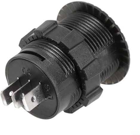 Digitale Uhr Panel für 12V-24V Auto und Boot, LED Display mit grüner Beleuchtung, DC 12-24 Volt Spannung, 28mm Befestigungsloch, Schwarz