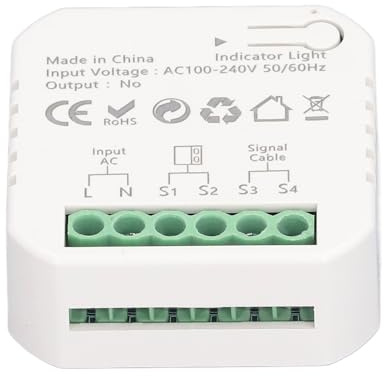 FAUOSWUK Smart Garage Door Opener Kit Fernbedienung für APP WiFi Voice 100-240V, Echtzeitüberwachung Automatischer Schiebetüröffner für Smart Home, IOS Kompatibel