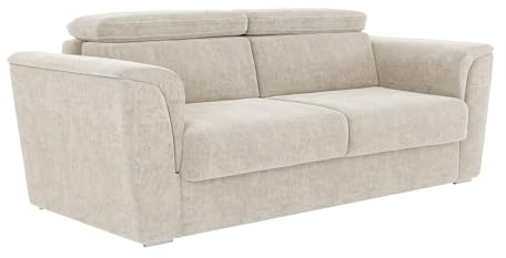 Vente-unique - Schlafsofa 4 Rizora - Polyester - beige