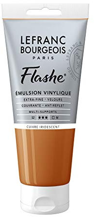 Lefranc Bourgeois Flashe Acrylique Tube 80ml Cuivre Iridescent
