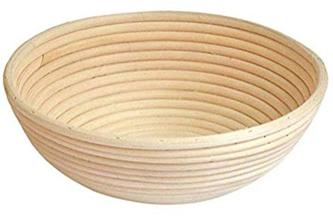 Heylas Brotkorb Holz, Gärkörbchen Rund Der Ideale Gärkorb Brot-Gärkorb für Brotteig aus Natürlichem Peddigrohr Brotkorb Brotgärform