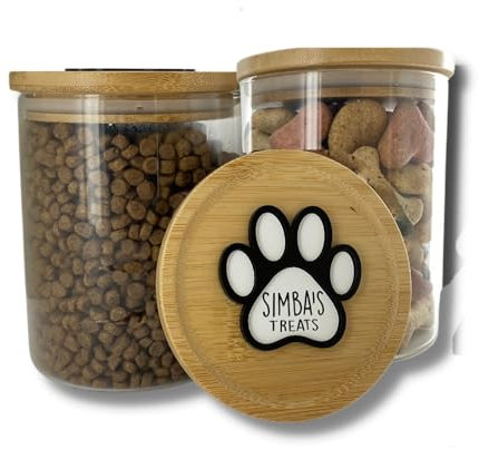 Personalised Dog/Cat Treats Pet Paw Print Glass Jar