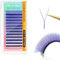 NAGARAKU YY Ciglia Extension 4D Ciglia a Forma di Y Ventagli Prefabbricati Volume Russo Premade Fans Naturale Eyelash Cluster Wispies Incrociate Ciglia Sfumatura Blu-Viola 12 File(0.07 C 8-15mm）