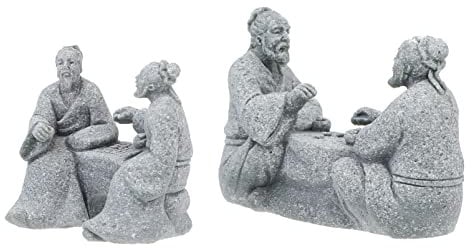 Operitacx 2pièces Statuettes De Jardin Zen Pierre Décoration Bonsai pour Intérieur Et Extérieur Accessoires De Paysage Élégants pour pour Mini Jardins Et Terrariums