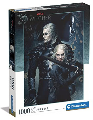 Clementoni - 39702 - Puzzle The Witcher, Puzzle 1000 Teile Für Erwachsene Und Kinder 10 Jahren, Geschicklichkeitsspiel Für Die Ganze Familie