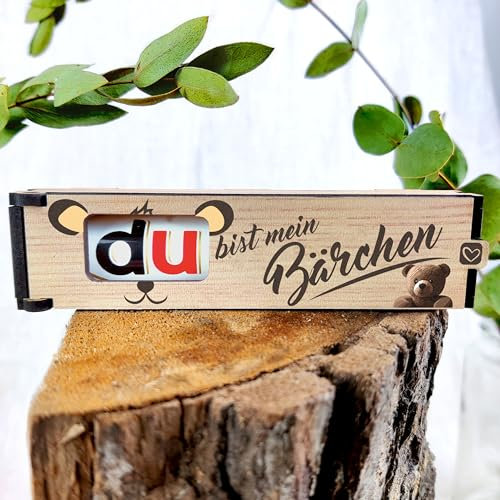 Bärchen Geschenk - Schokoriegel Geschenkbox inkl. Duplo Du bist mein Bärchen - Partner Geschenke, Geschenk Für Partner, Geschenk Für Freund, Geschenk Für Mann, Freund Geschenk, Geschenk Ehemann