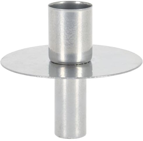 MIJOMA Stilvoller Kerzenhalter für Weinflaschen - Elegante Tischdekoration, Metall-Kerzenständer, Ideal für Candlelight Dinner, Dinner Parties und Festliche Anlässe (Silber, für Stabkerze)