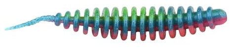 Trout Master Master Worm 65mm - 8 Gummiköder zum Forellenangeln, Farbe:Mystic