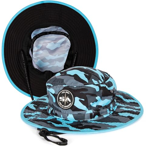 S A SA Company Fischerhut UV 50+ für Erwachsene, Aqua Military Camo, Einheitsgröße