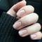 DMQ Ombre False Nails Short, 24Pcs Square Press on Nails, Nude Gradient Fake Nails, Glossy Stick on Nails with Glue, Acrylic Full Cover Glue on Nails for Women Girls Nails Art