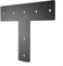 ZYNCUE 1PACK T Shape Steel Flat Bracket, Stainless Steel Bracket Support , Connecting Brackets, Heavy Duty Truss Plates, Timber Beam Joiner for Pergolas, Gazebos, and Garden Arbors