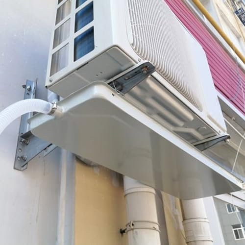 Vaschetta Raccogli Condensa Climatizzatore a Muro Bacinella di Scarico per Condizionatore con Tubi, per unità Interne e Condizionatori d'Aria Centralizzati(71x24cm(27.9x9.4in))