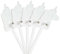 FOLDZILLA Steckenpferde Set aus Pappe 115 x 40 x 25 cm Hobbyhorse Stockpferde - Einhorn Regenbogen Ausmalen