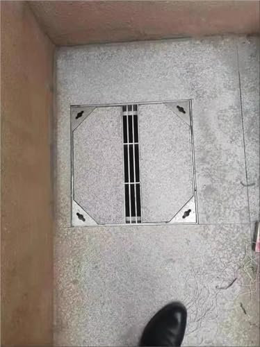 tombino da Incasso Esterno pozzetto di Scarico griglia di Copertura - 100 90 80 70 60 50 40 30 cm di Larghezza, Coperchio tombino Invisibile/reticella di drenaggio Esterno per Patio, griglia