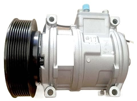 Compresor de aire acondicionado 10PA17C compatible con tractores 7600, 7700, 7800, 7210, RE46609, TY6764, RE54254, RE69716, 447100-2388, 447100-2381 y 447200-5031