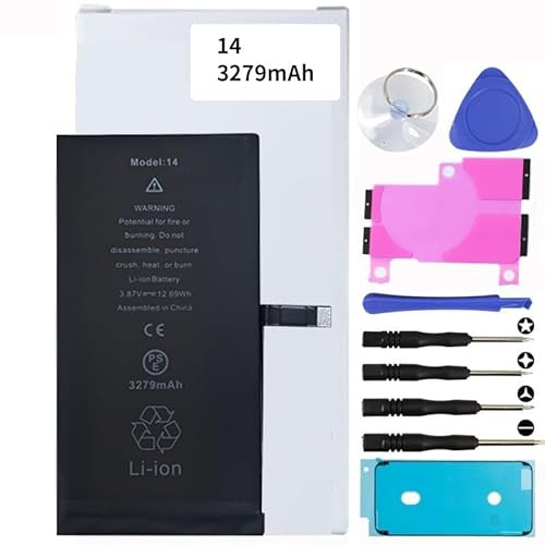 Battery Kit for iPhones Includes Waterproof Sticker, Battery Stickers, Magnetic Tools Battery Replacement for iPhone 14