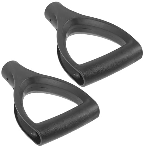 FIXOSHEE 2 Stück Ergonomischer D förmiger Kunststoff Schaufelgriff Ersatzgriff für Schneeschaufel Spatengriff und Gartenwerkzeuge mit verstärktem Griff für rückenschonendes Arbeiten