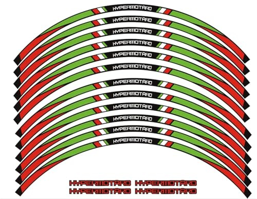 Per DUCATI Hypermotard 1100 796 939 950 Adesivo Moto 17 cerchio Strisce Nastro Decalcomania