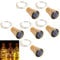 ALED LIGHT 6 Pack LED Solar Wein Flasche Lichter 1 Meter 10 Lichter Cork Shaped Light Kupferdraht Starry String Lights Für Flasche DIY/Hochzeit/Weihnachten/Thanksgiving/Dating Warm White