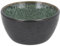 BITZ Schüssel, Schale, Müslischale, Snackschale aus Steingut, 12 cm im Durchmesser, schwarz/grün