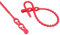 netproshop Kabelbinder Kugelbinder Blitzbinder rot mit Doppelkopf Auswahl Größe und Menge, Menge:100 Stueck, Größe1:320 mm