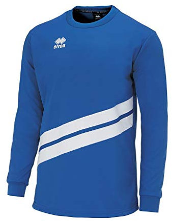 Errea Unisex Juli Sweatshirt, blau/weiß, S