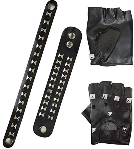 PARTY DISCOUNT Biker- und Punker Nieten-Set, 5-teilig
