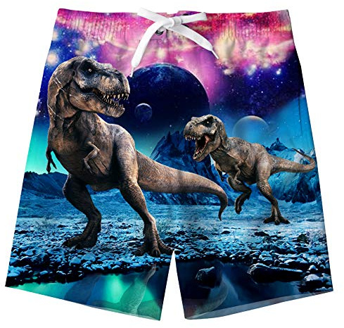 Fanient Short de Surf pour garçon Short de Bain imprimé Dinosaure Maillot de Bain Maillot de Bain Pantalon de Plage d'été
