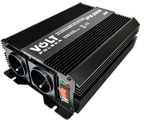 Transformador de corriente con 2 enchufes, tensión alterna a corriente continua con puerto USB