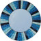 GURU SHOP Mosaikspiegel - Patchwork Blau, 50x50x3 cm, Spiegel