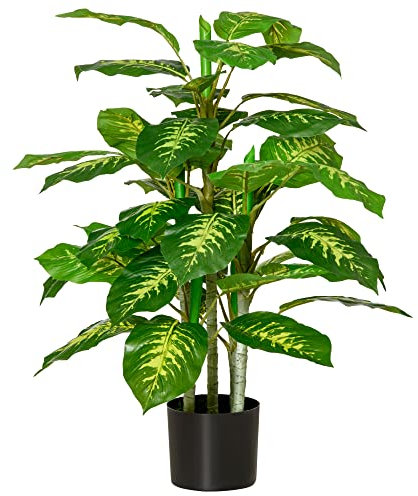 HOMCOM Artificial Evergreen Tree Fake Decorative Plant in Nursery Pot for Indoor Outdoor Decor, 95cm