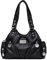 Coolives Bolso de Mano con Bandolera para Mujer Bolso Hobo Bolso de Hombro en Cuero PU Retro Bolsos Bandolera Elegante Vendimia Bolsode señora para Damas Mamá Negro