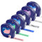 Markurlife Etikettenband Kompatibel mit DYMO Letratag Etikettenband Plastik 12mm x 4m Kompatibel mit Letra Tag XR LT-100H LT-100T QX50 2000 Bänder Transparant/Weiß/Silber/Blau/Rosa/Grün