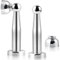 Magnetic Door Stops, 7 Inch Long Door Stopper, Wall Mount, Indoor Outdoor Doorstop Magnetic Door Holder Catch, Silver 2 Pack