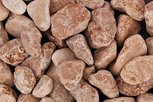 Gartenwelt Riegelsberger Kies 1 kg Rosso Verona gewaschen Körnung 25-40 mm Gartenkies Teichkies Dekokies Deko Wegkies Wegsteine Zierkies Naturkies