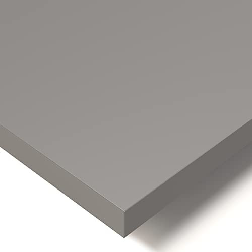 POKAR Tischplatte 2,5 cm Massiv Schreibtischplatte Bürotischplatte für Schreibtisch, Esstisch, Dunkelgrau, 200 x 80 x 2,5 cm