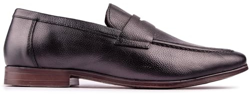 Thomas Crick Harley Loafer Leather Slip-On Men's Shoes Black