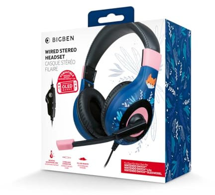 BigBen Wired Stereo Headset V1 - Fox (Switch)