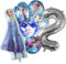 Frozen Luftballon 2 Jahr Geburtstag,Elsa Luftballon Party Deko,Eiskönigin Luftballon 2 Jahr Geburtstag Frozen 2 Jahr Mädchen,Elsa Ballon Party Dekoration