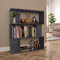 RAUGAJ Bücherschrank Raumteiler Hochglanz Grau 80x24x96 cm Holzwerkstoff Artikelfarbe Grau Hochglanz