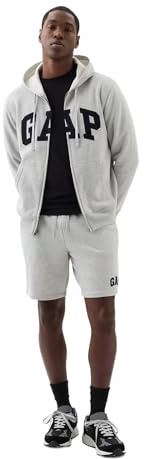 GAP Herren-Shorts mit Heritage-Logo, GRAU, Groß