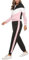 Marvmys Tuta Donna Sportiva Elegante Completa Tute Maniche Lunghe Colore Contrasto Autunno Invernale Sportivi Abbigliamento Jogging Yoga Training Fitness rosa M