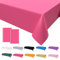 2PCS Party Tischdecke Hot Pinke,Geburtstag Tischdecke Rosa Einweg Tischdecke aus Kunststoff Wasserdicht Plastik Bierbank Tischdecke für Party Picknick Geburtstags Hochzeiten 137 * 274cm
