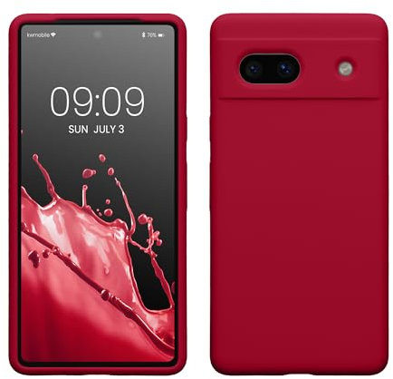 kwmobile Housse Compatible avec Google Pixel 7a Coque - Housse de téléphone Protection Souple en TPU Silicone - Fuchsia Mat
