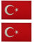 2 Stück im Dunkeln leuchtende Türkei-Flagge leuchtende Morale Patch, Türkei-Flaggen Patches, taktische Türken Flaggen Militärabzeichen, DIY Uniform Emblem dekorative Applikationen für Kleidung Hut