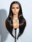 Joedir 13x4 Lace Frontal Perücken für schwarze Frauen 28 Zoll lange gerade freie Teilung Seide Basis Lace Front Perücken mit Baby Haar hohe Temperatur geschichtet synthetische Perücken für Frauen